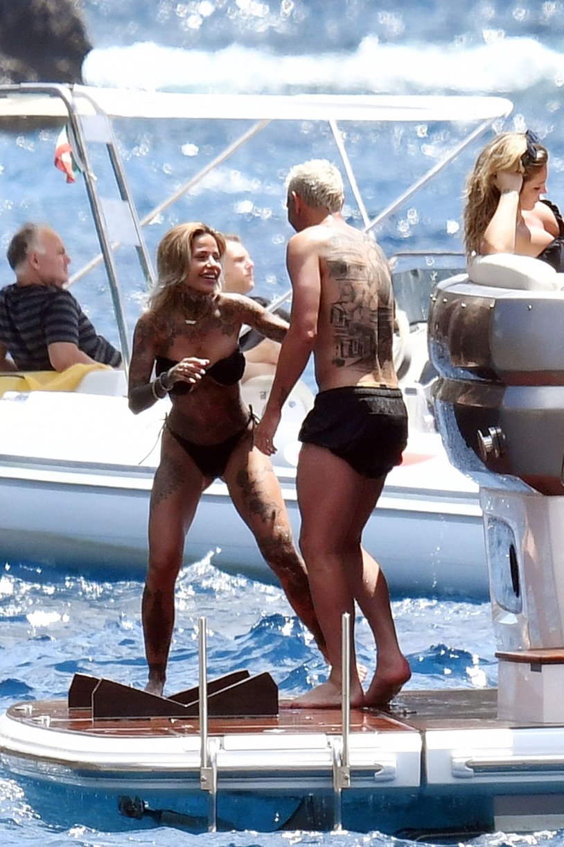 Zoe Christopholi in linen photo shoot