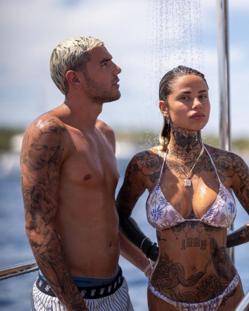 Theo Ernandez on a yacht