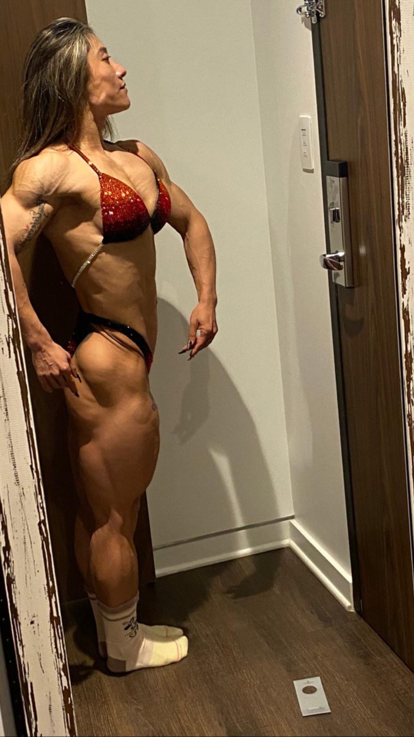 Olivia Bian in the dress