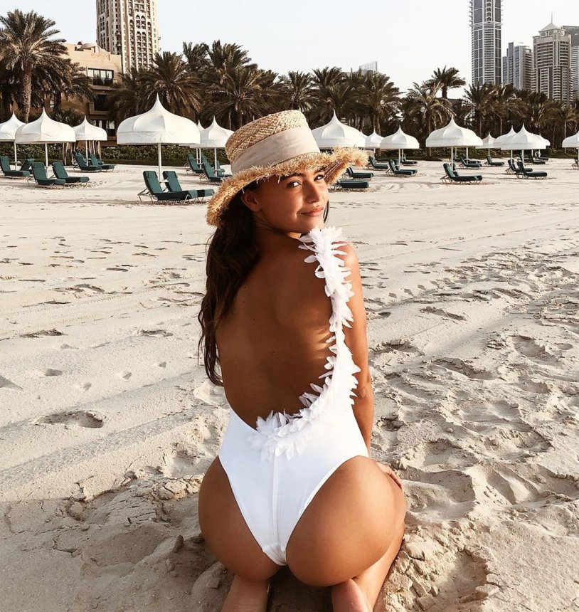 Molly Bobby Brown in a swimsuit