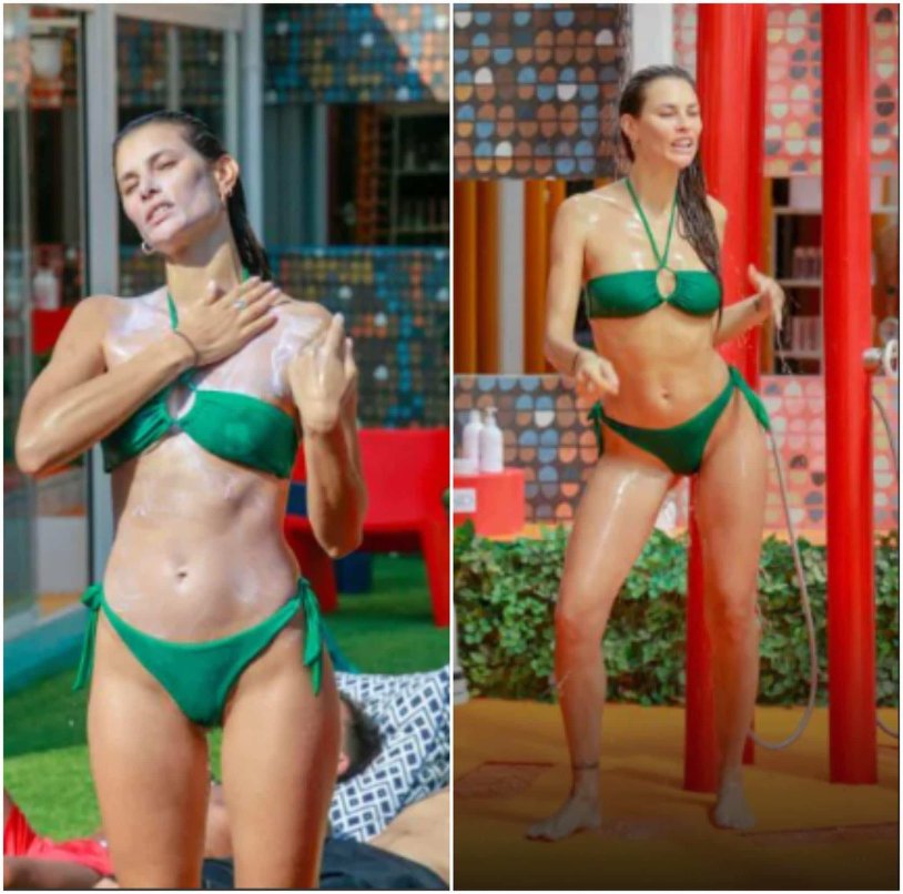 Haliene in a swimsuit