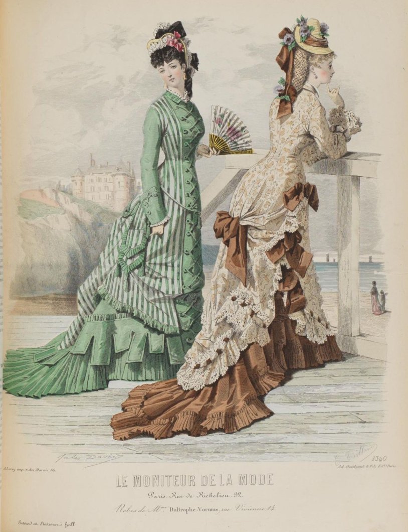 Victorian dresses of illustration