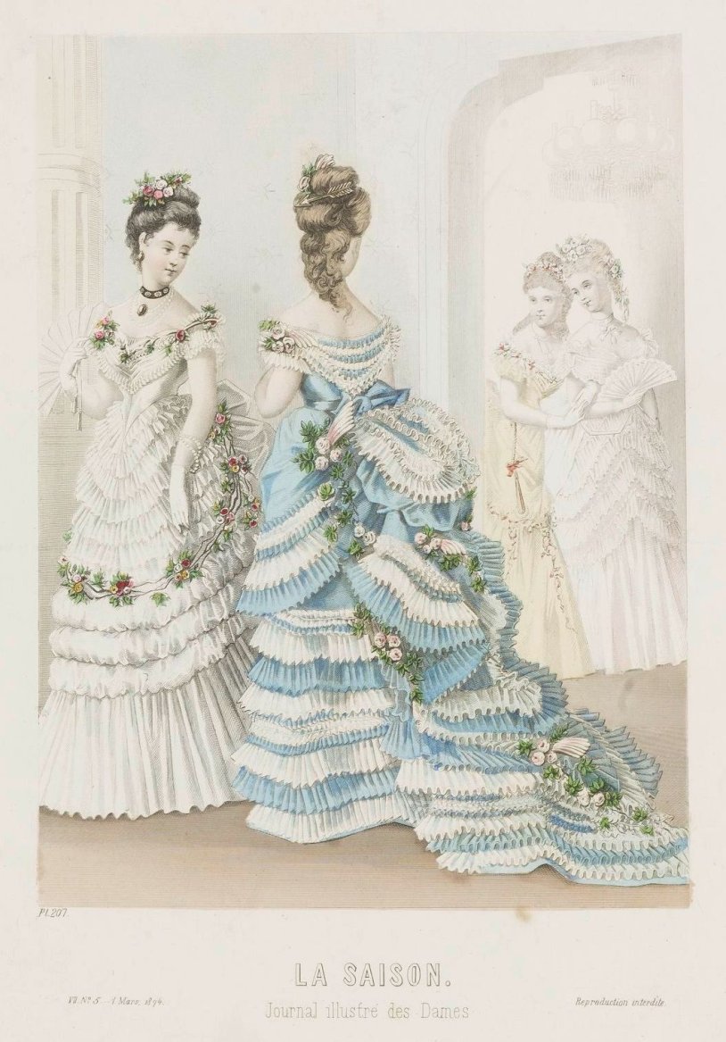 Aesthetics of the 19th century dress England