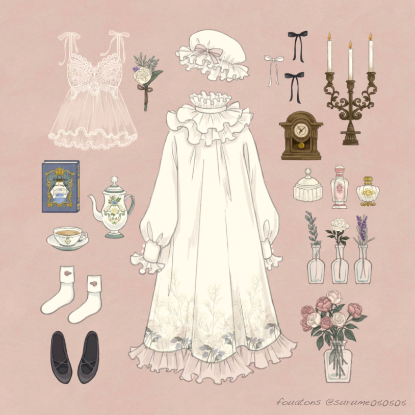 Dresses of the Victorian era England aesthetics