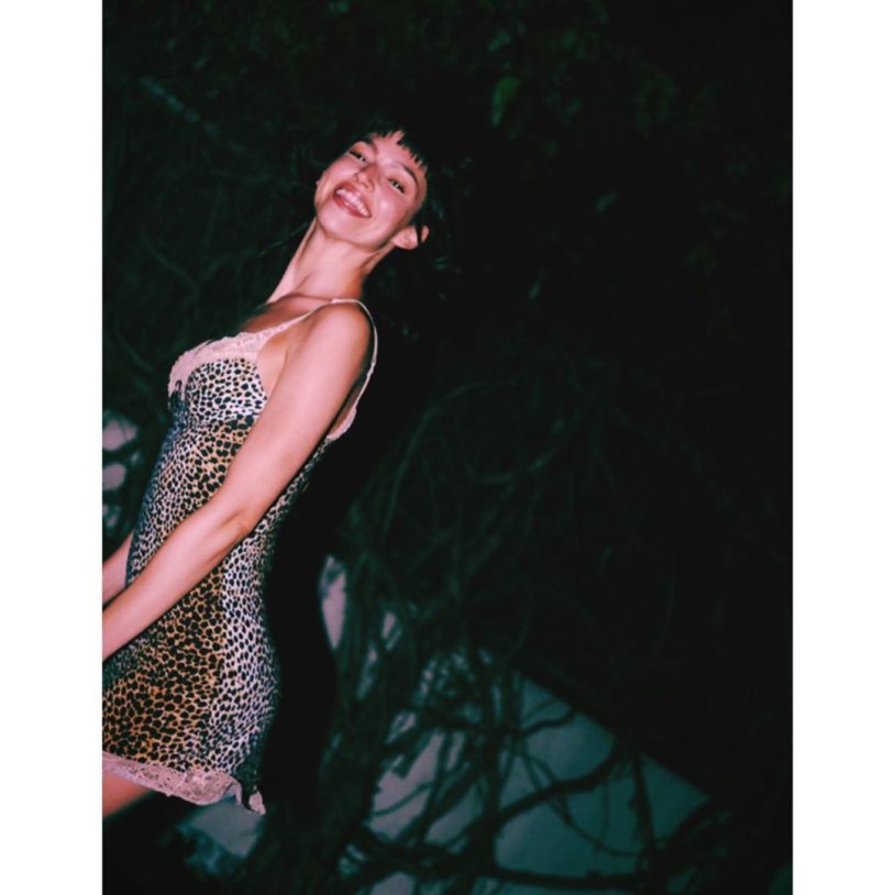 Ursula Korbero in a swimsuit