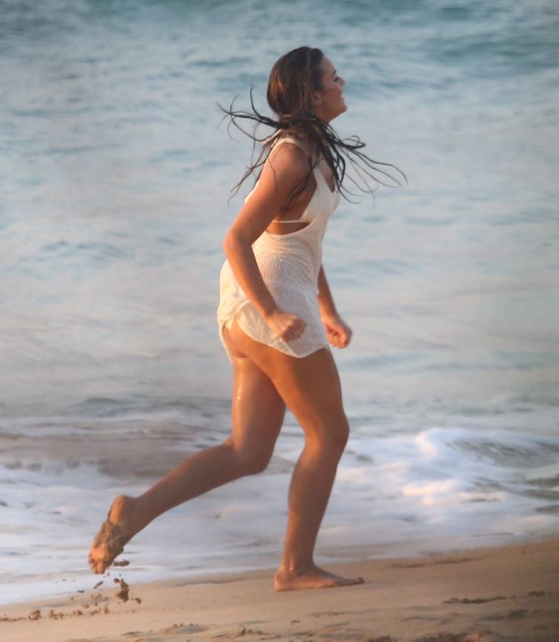 Bruna Markezini in a swimsuit