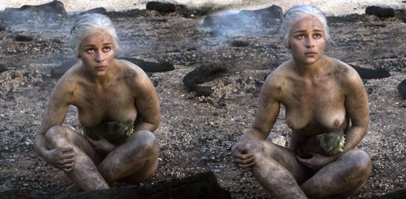 Emilia Clark Naked in the film