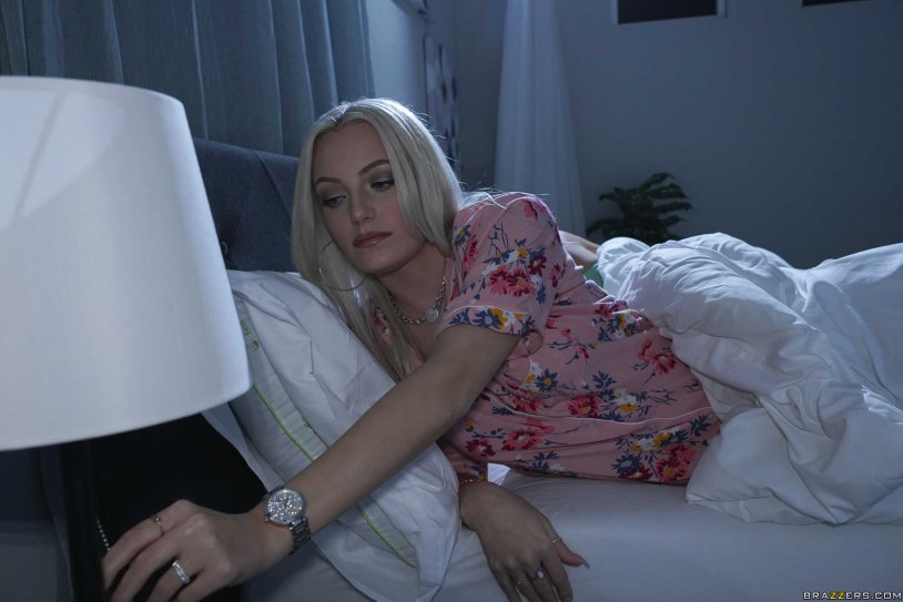 Actress with white hair