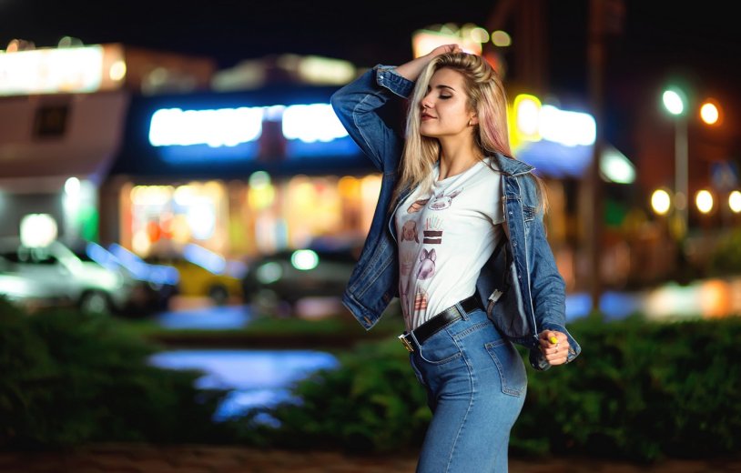 Girl in jeans