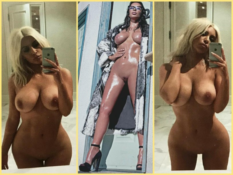 Kim Kardashian pregnant naked
