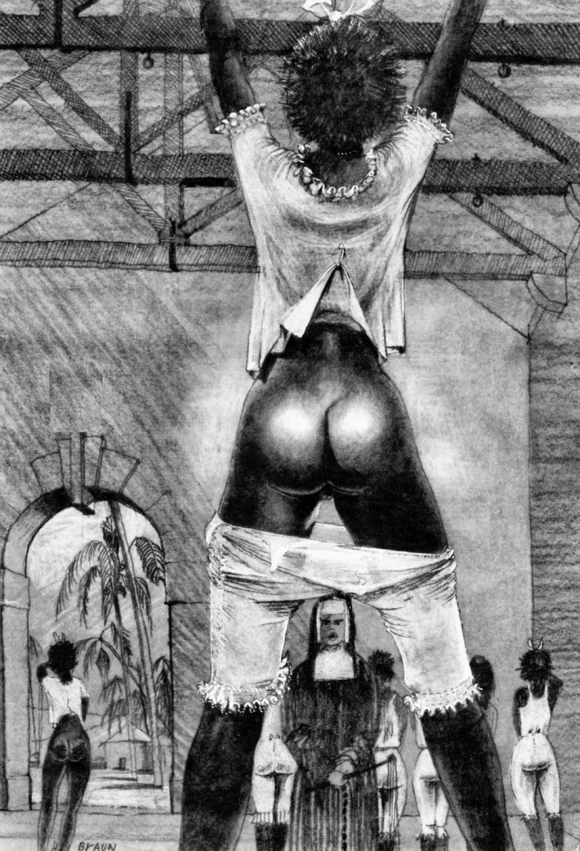 Naked tied black women