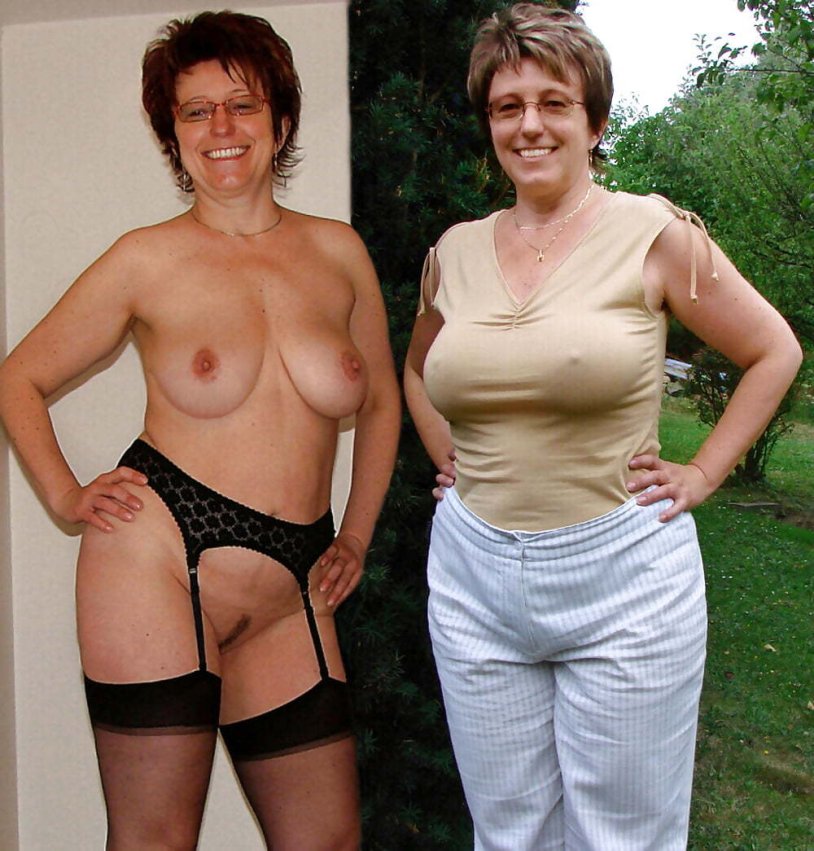 Mature with small breasts Dress undress