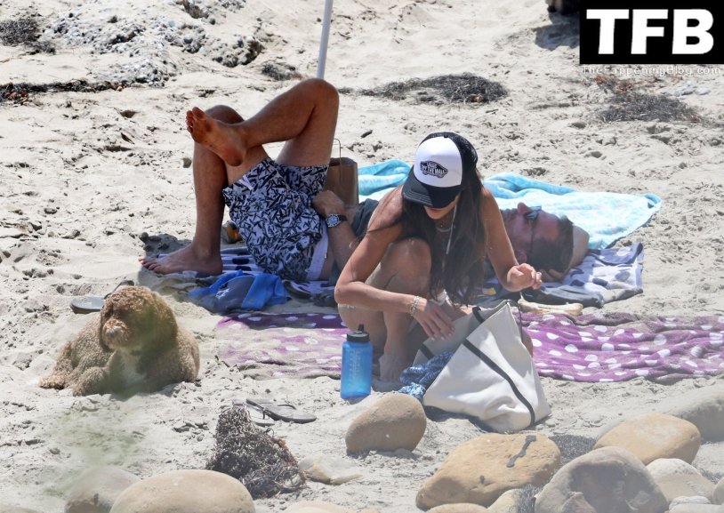 Vacationers on the beach