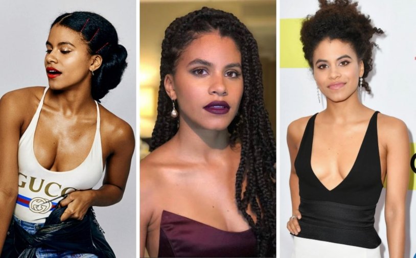 Zazie Beetz in a swimsuit