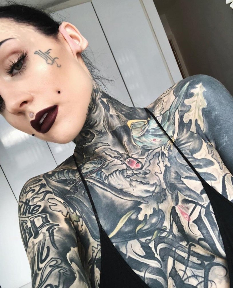 Paula Levina Tattoo Model