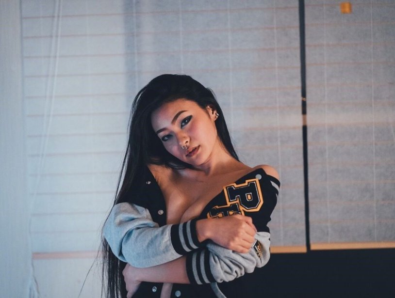 Asian girls on the river