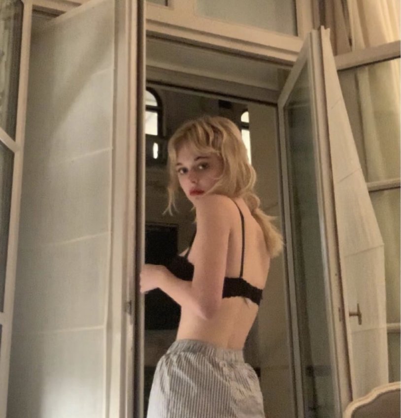 Emily Alyn Lind in a swimsuit