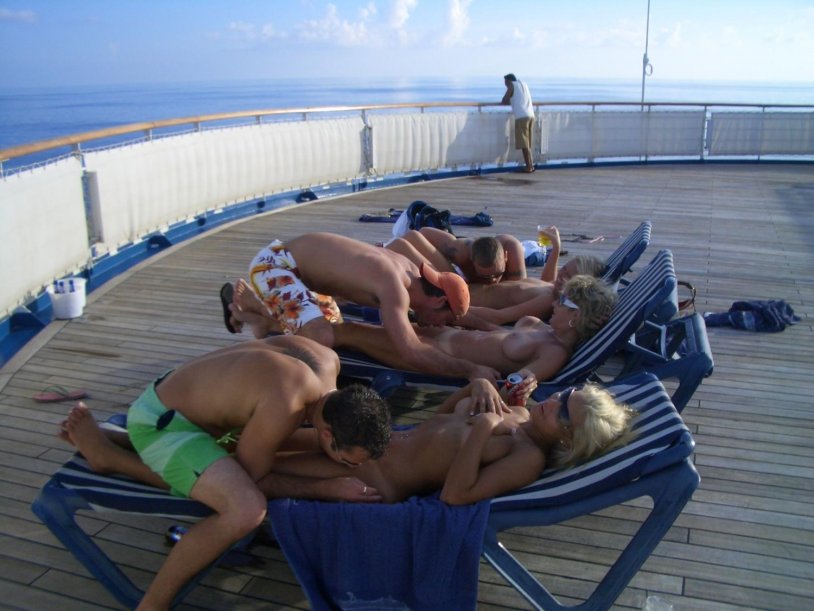 Naked women on a cruise ship