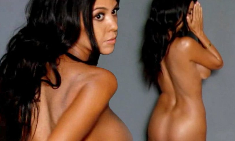 Courtney Kardashian is naked