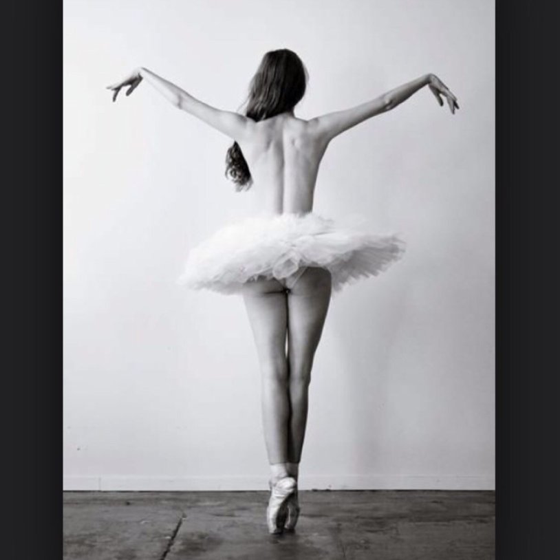 Ballerina from the back