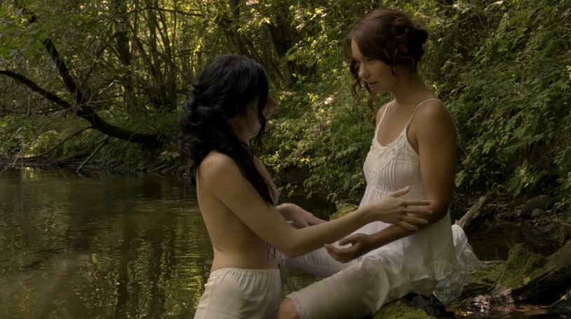 The pose is from above