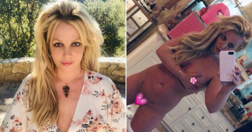 Pregnant Britney Spears again starred naked