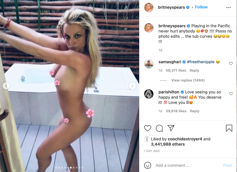 Britney Spears Instagram Naked
