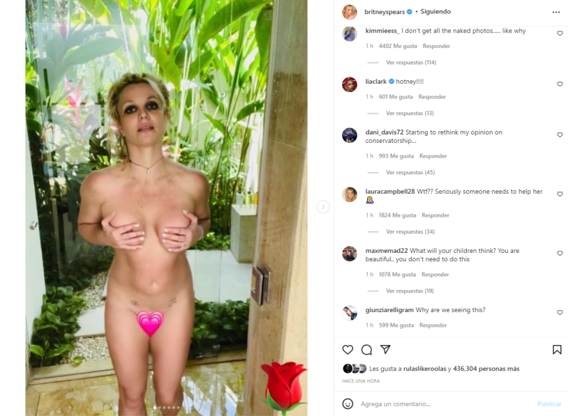 Britney Spears Toples drain