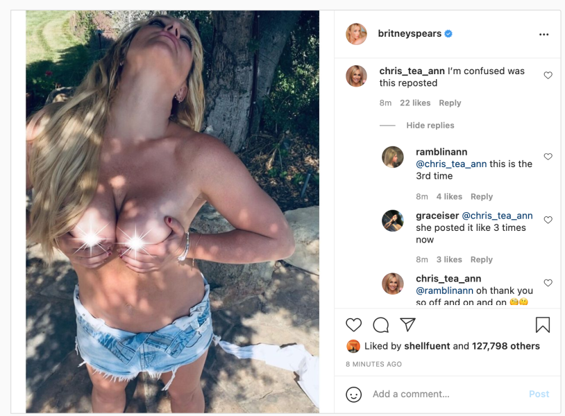 Britney Spears Toples 2021