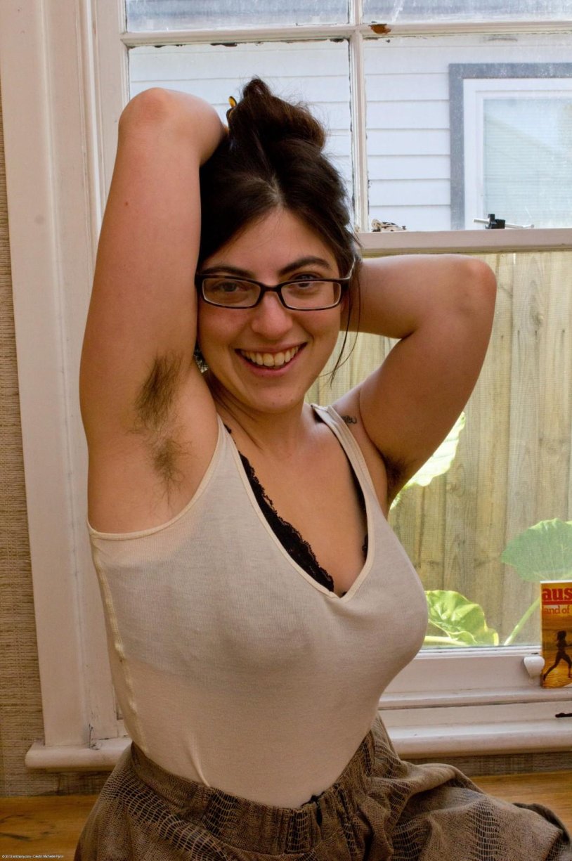 Mature with hairy armpits