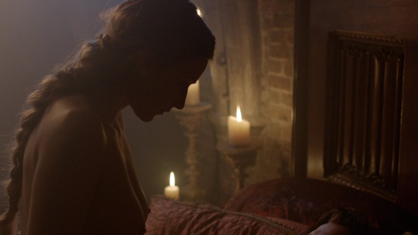 Erotic moments in the series White Queen