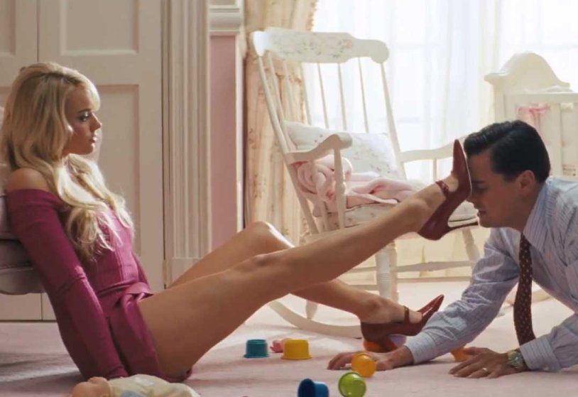 Margot Robbie Wolf with Wall Street