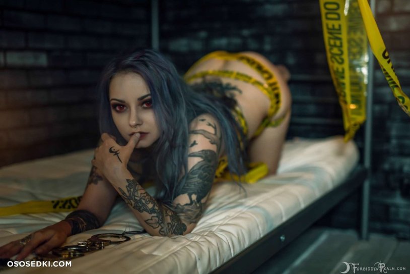 Genevieve Morton in a swimsuit