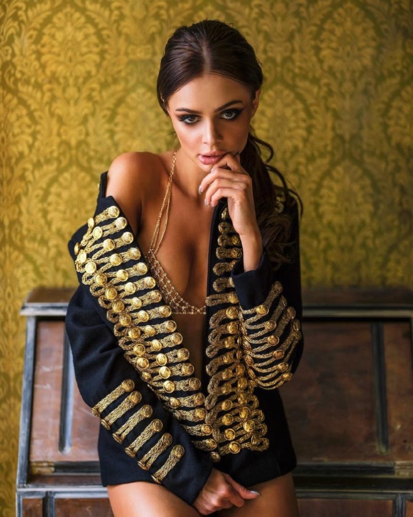 Crystal Hemphill in a skirt