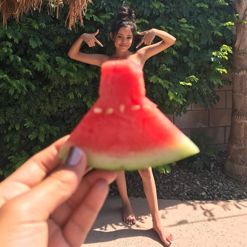 Jenna Ortega in a swimsuit