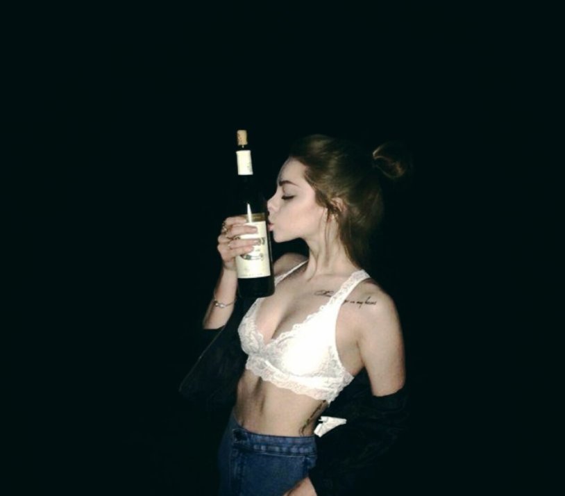 Top girls with alcohol