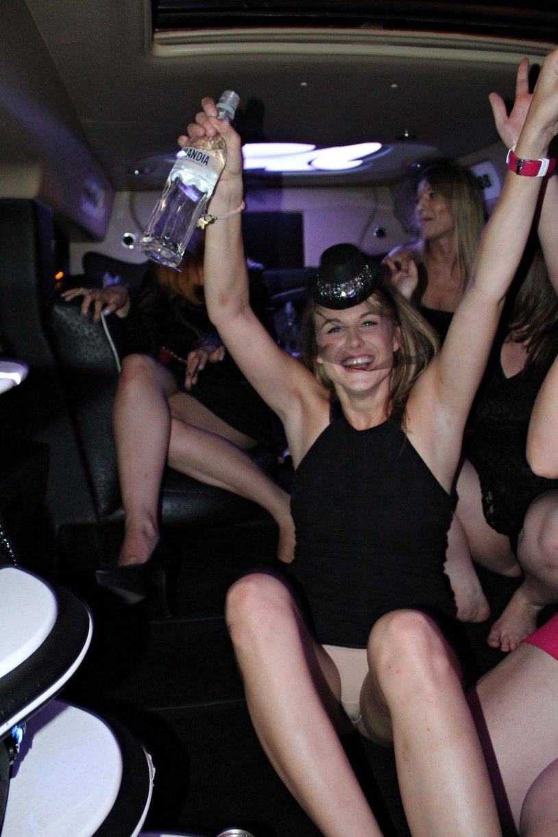 Beautiful girl with a bottle