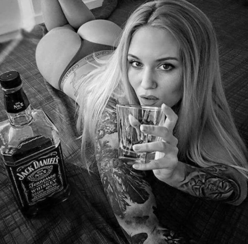 Beautiful girls and alcohol