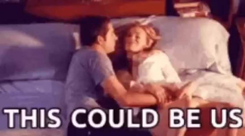 Photo shoot in bed for two