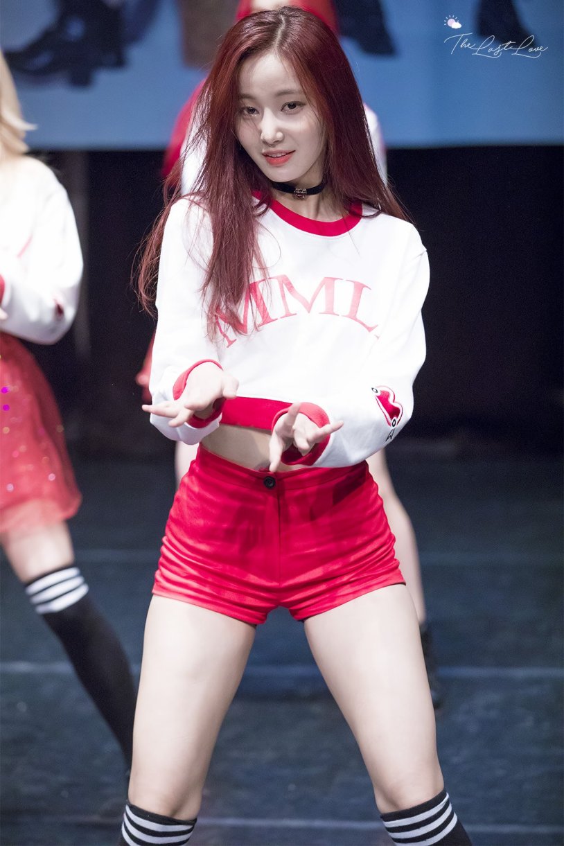 Nancy Momoland in shorts