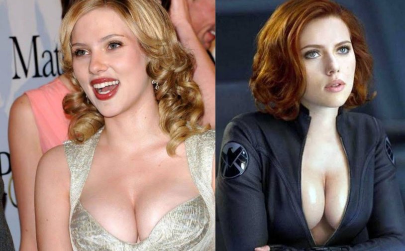 Elizabeth Olsen and Scarlett Johansson hot