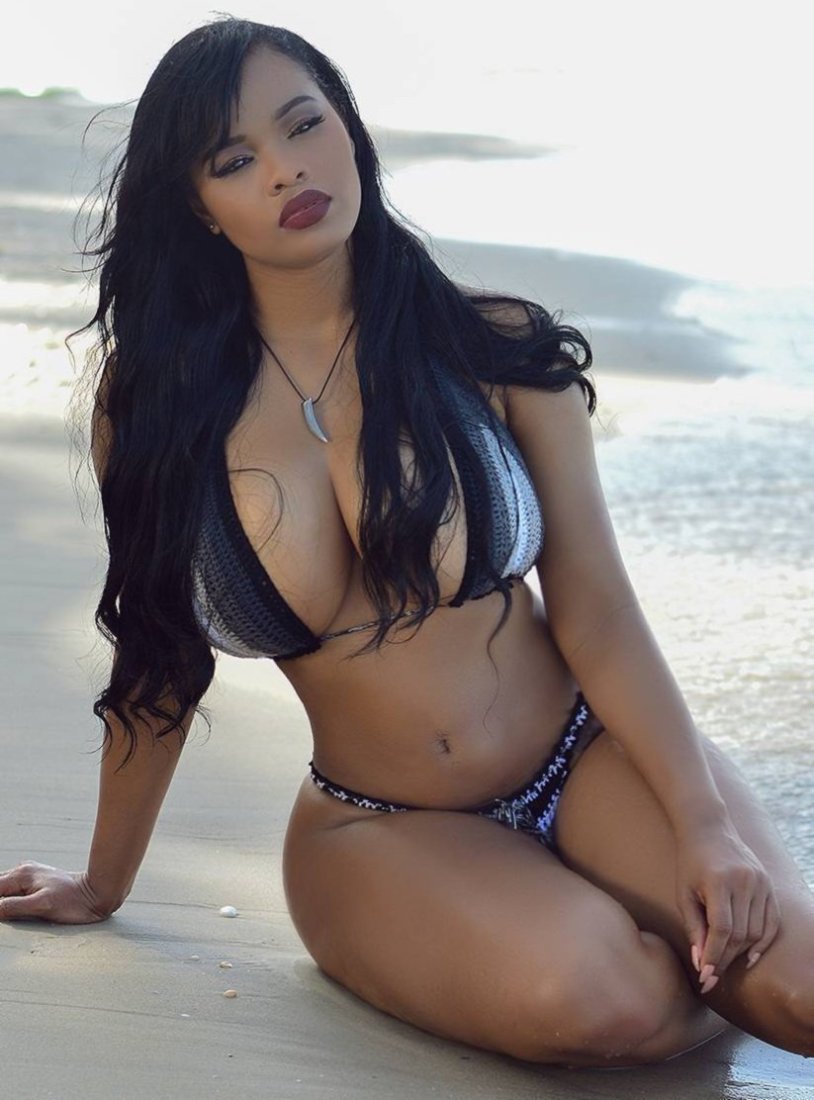 Girl with large forms