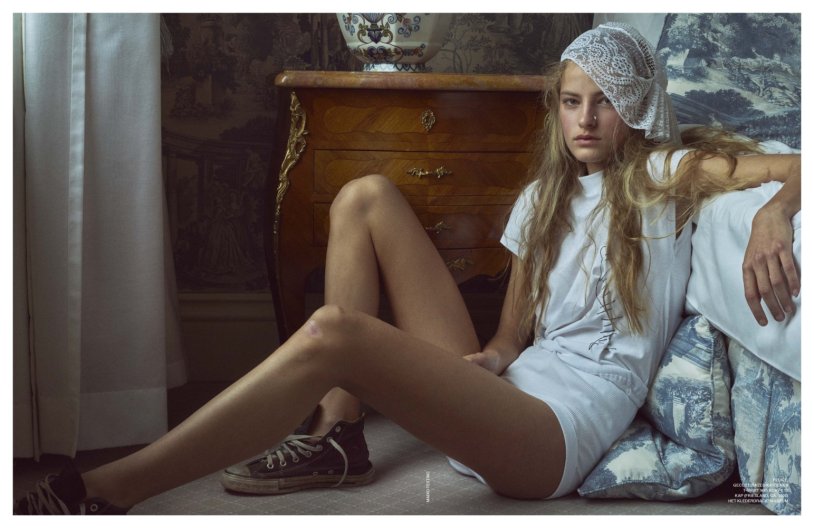 Lygie Duvivier in a swimsuit