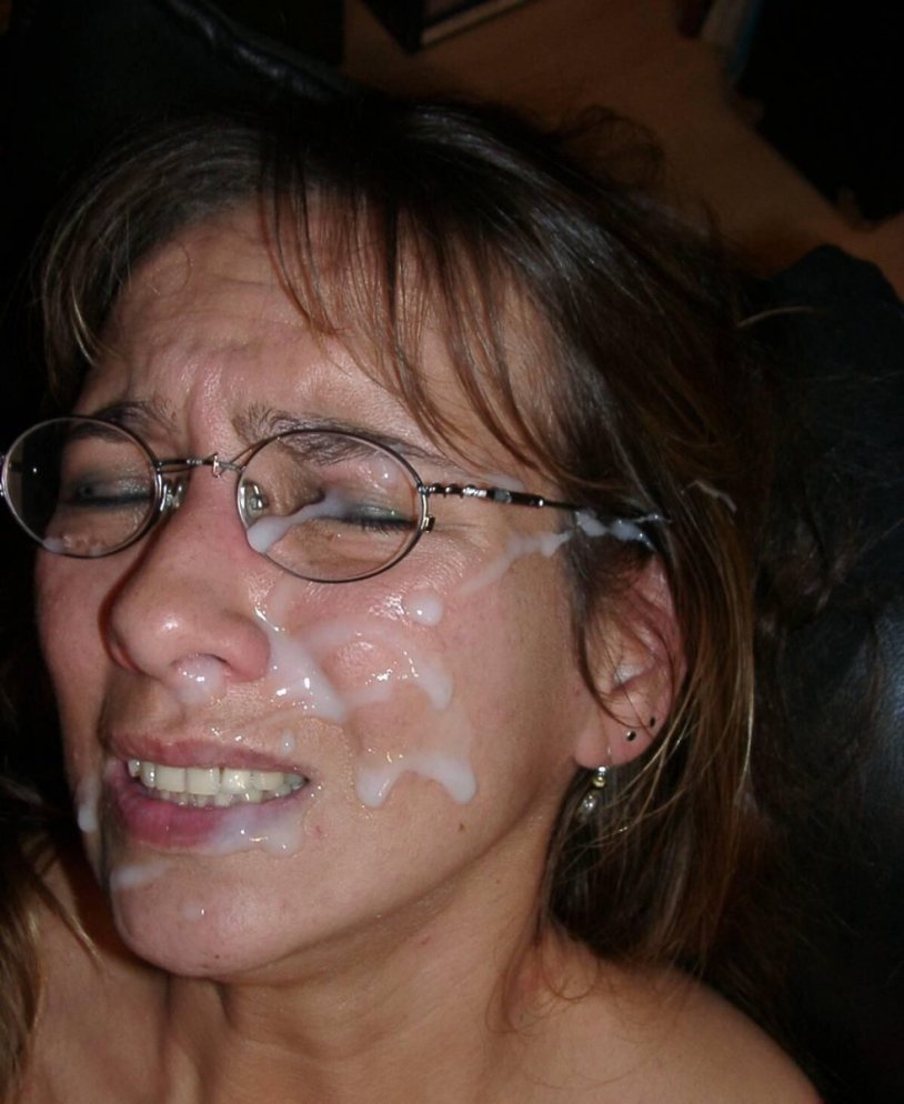 Women with glasses cum private