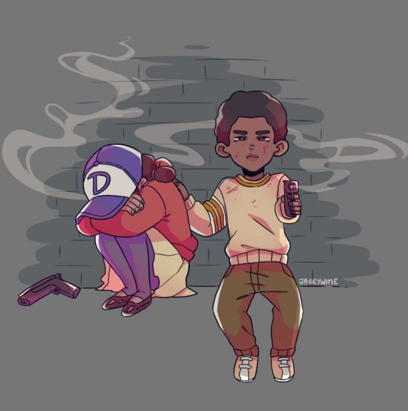 Naked Clementine from the game