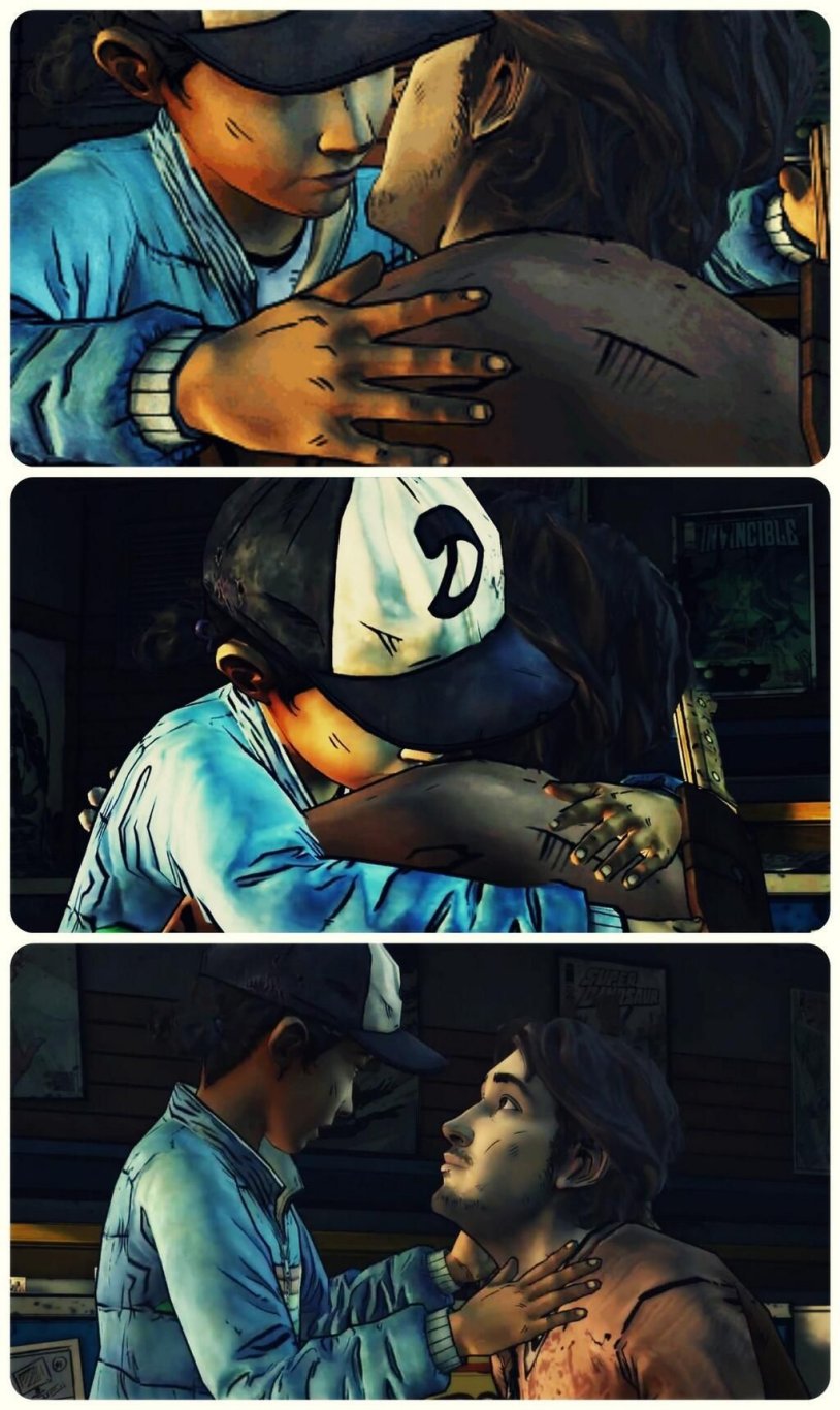 The Walking Dead Clementine and Louis Love