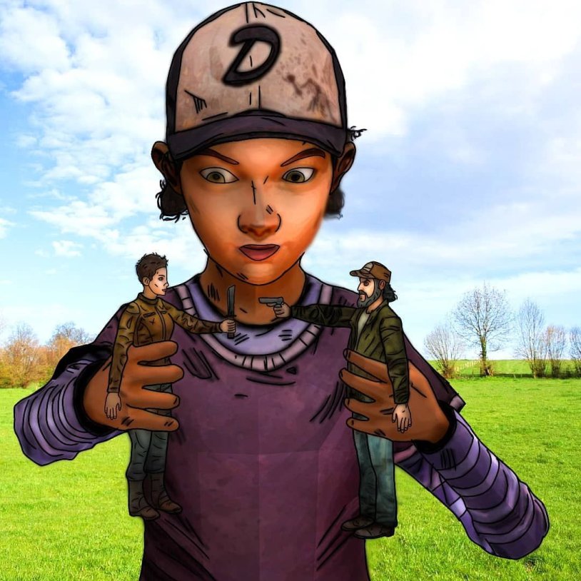 The Walking Dead Ellie and Clementine