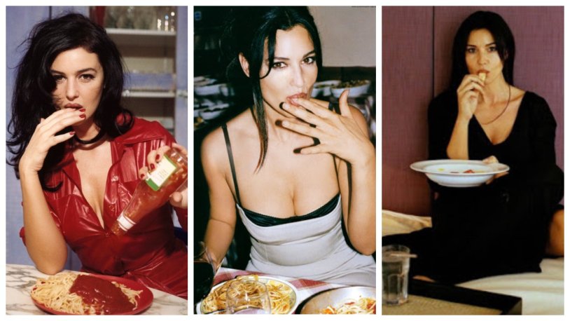 Monica Bellucci in his youth 16 years old