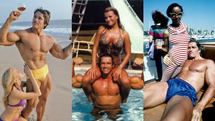 Dave Draper and Arnold Schwarzenegger