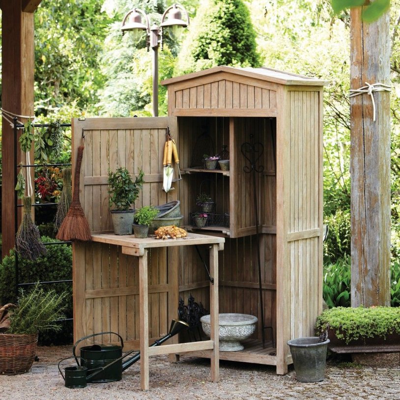 Cabinet for garden inventory